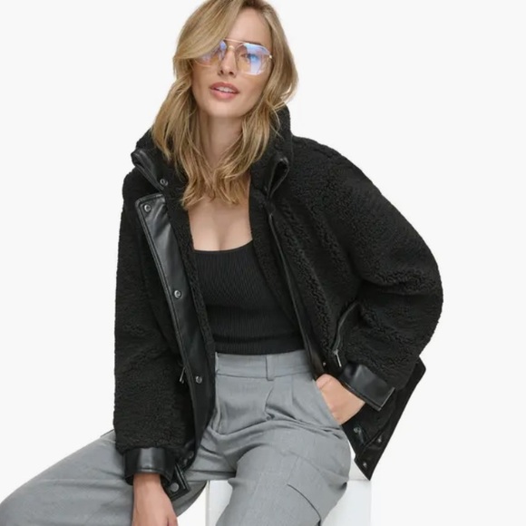 Andrew Marc Sherpa Jacket NEW W TAGS - Picture 5 of 6